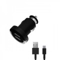 АЗУ 2 USB 2,1А, дата-кабель micro USB, черный, Ultra, Deppa АЗУ 2 USB 2,1А, дата-кабель micro USB, черный, Ultra, Deppa
