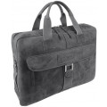 Портфель на молнии WENGER "ARIZONA", чёрный, мягкая кожа, 55x11x40 см, W23-10Bl