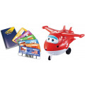 Super Wings Джетт с пластиковыми карточками разных стран