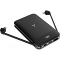 Внешний аккумулятор Accesstyle Flax 8MP, 8000 мА-ч, 3 подкл. устройства, Black