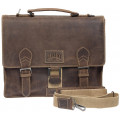 Портфель Klondike Native, коричневый, 38х14х33 см