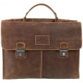 Портфель Klondike Native, коричневый, 40х11х31 см