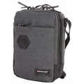 Сумка наплечная вертикальная WENGER, cерая, ткань Grey Heather/ полиэстер 600D PU , 19х11х28 см, 6 л, 2606424532