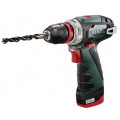 Аккумуляторная дрель METABO POWERMAXX BS Quick 4+2 (600157500) 10.8В 4+2Ач LiION 10мм 0-360/0-1400об/мин 34/