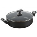 Жаровня Калитва Black Stone 4 л 260 мм 2 ручки стеклянная крышка