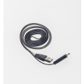 Кабель Prolike USB Micro 5 pin AM-BM с индикацией заряда, 1,2 м, черный
