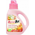 Жидкое средство для стирки LION Fragrance TOP Sweet Harmony сладкая гармония 0,9 кг
