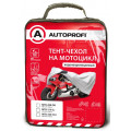 Тент-чехол на мотоцикл AUTOPROFI, водонепроницаемый, 210х83х125 см., разм. L, 1/20