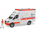 Bruder MB Sprinter скорая помощь с фигуркой водителя 02-536