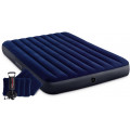Intex Кровать Pillow Rest Classic с подголовником, Twin, флок со встроенным насосом 66779