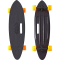 Y-Scoo Longboard Shark 31" - скейтборд с сумкой BLACK-Orange