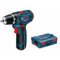 Аккумуляторная дрель ударная BOSCH GSB 10,8-2-LI L-BOXX (...9B6 906) 10.8В 2x2.0Ач LiION (12 V) BOSCH GSB 10,8-2