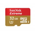 Карта памяти SanDisk Extreme microSDHC 32GB Class10 UHS-I U3 (60MB/s) + ADP Карта памяти SanDisk Extreme microSDHC 32GB Class10 UHS-I U3 (60MB/s) + ADP