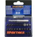 Набор бит ПРАКТИКА 036-520 31шт.: Ph 4шт, Pz 4шт, Sl 7шт., Torx 8шт., Hex 7шт., держатель