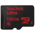 Карта памяти SanDisk Ultra microSDXC 128GB Class10 UHS-I U1 (80/10MB/s) + ADP Карта памяти SanDisk Ultra microSDXC 128GB Class10 UHS-I U1 (80/10MB/s) + ADP