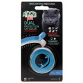 Двухслойный БИОошейник GOOD NEEM PLUS для кошек и котят с маслом Дерева Ним, голубой+белый 35см