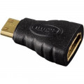 Адаптер Hama H-39861 mini-HDMI (m)/HDMI (f) Позолоченные контакты черный (00039861)