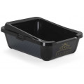 Туалет-лоток с бортом Moderna Luxurious Hercules 51x39x19h см, черный