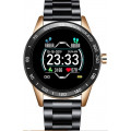 Умные часы Lige BW0109, черный+золотой