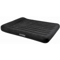Intex Кровать Pillow Rest Classic с подголовником, Queen, флок со встроенным насосом 66781