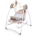 Baby Care Электрокачели Butterfly 2в1 с адаптером Бежевый 18 (Beige 18)