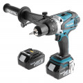 Аккумуляторная дрель ударная MAKITA DHP458RFE 18.0В 2x3.0Ач LiION 13мм 0-400/0-2000об/мин 91/58Нм кейс