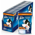 Консервы для кошек Felix, кусочки в желе с индейкой, 85г*24 шт.