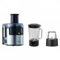 Соковыжималка Panasonic MJ-DJ31STQ серебристый/черный Соковыжималка Panasonic MJ-DJ31STQ серебристый/черный