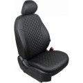 Автомобильные чехлы Seintex из экокожи на KIA RIOX-Line 40/60 2017- Ромб,93333