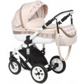Prampol Daisy - коляска 2 в 1 бежевая с ромбами Prampol Daisy - коляска 2 в 1 бежевая с ромбами