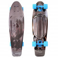 Y-Scoo Big Fishskateboard Metallic 27" - скейтборд с сумкой BLACK BRONZAT-Blue