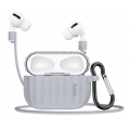 Чехол HOCO 3 в 1, противоударный, для наушников Apple Airpods 3 / Airpods Pro, серый