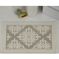 Коврик махровый Karna Delux Damask 50х70 коричневый