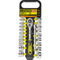 Набор головок STAYER 27752-H21 standard: 3/8 на пластиковом рельсе трещотка удлинитель 6-24мм 21шт