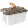 Контейнер для хранения корма Bama Pet SIM PET 18л 40x30x22h см, бежевый