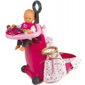 Smoby Набор для кормления и купания пупса в чемодане, Baby Nurse