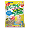 Растительный наполнитель Japan Premium Pet с луговыми травами ультракомкующаяся серия