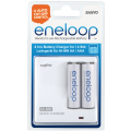Зарядное устройство Sanyo Eneloop MDR02-E-2-4UTGB для 2 или1 акк АА/ААА Ni-MH + 2шт ААA 750 mAh Зарядное устройство Sanyo Eneloop MDR02-E-2-4UTGB для 2 или1 акк АА/ААА Ni-MH + 2шт ААA 750 mAh