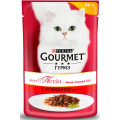 Консервы для кошек Gourmet Mon Petit, кусочки в соусе с говядиной, 50г*30 шт.
