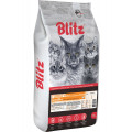 Корм для кошек Blitz Adult Cats Turkey, индейка, 10 кг