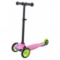 1toy Т59691 - детский самокат-кикборд черно-розовый 1toy Т59691 - детский самокат-кикборд черно-розовый