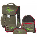 Schneiders Toolbag Basic - школьный ранец T-Rex, зеленый