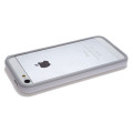 Бампер для iPhone 5/5s серый с белой полосой Бампер для iPhone 5/5s серый с белой полосой