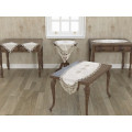 Комплект скатерть Finezza 50x140 овальная с салфетками 40х40 и раннерами 40х110-40х80 для зала кремовый