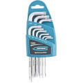 Набор ключей Gross 16407 имбусовых torx-tt 9шт: t10-t50 удлиненные s2 сатинированные
