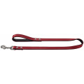 Поводок для собак Hunter Basic 18/100 кожа красный