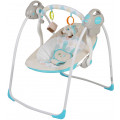 Baby Care Электрокачели Riva с адаптером синий