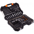 Набор инструментов КРАТОН TS-22 socket 120, 1/4''+3/8''+1/2''