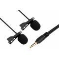 Микрофон петличный двойной Boya BY-LM400