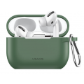 Чехол USAMS US-BH568 для хранения наушников Apple Airpods 3 / Airpods Pro, с брелоком, зеленый